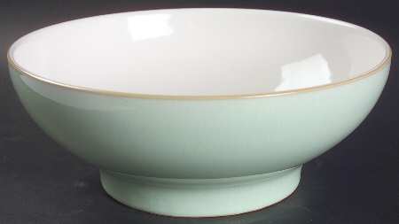 Pure Green 9" Round Pedestal Serving Bowl