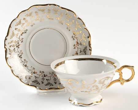 DRE104 Footed Cup & Saucer Set