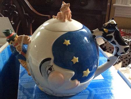 Storybook Village Figural Teapot & Lid