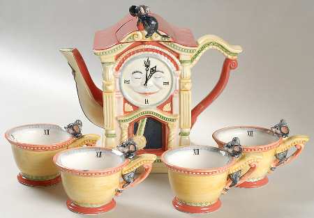 Storybook Village (4 Piece) Figural Tea Set