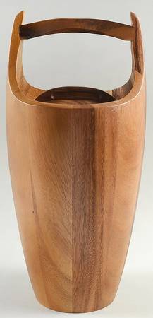 Wooden Serving Accessories Wood Ice Bucket & Lid