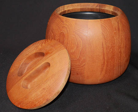 Wooden Serving Accessories Wood Ice Bucket & Lid