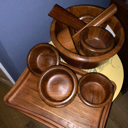 Wooden Serving Accessories (3 Piece) Wood Salad Serving Set
