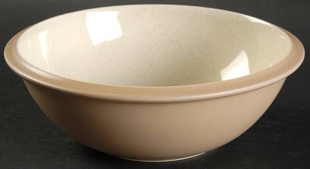 Santiago Beige Glossy (Tan Back) Coupe Cereal Bowl