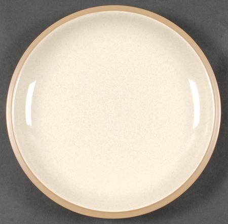 Santiago Beige Glossy (Tan Back) Dinner Plate