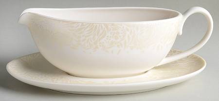Lucille Gold Gravy Boat & Underplate