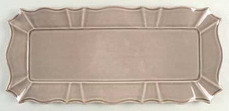 Nouveau Empire Taupe 16" Rectangular Serving Platter