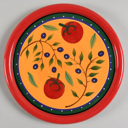 Italian Garden Cheese Serving Plate