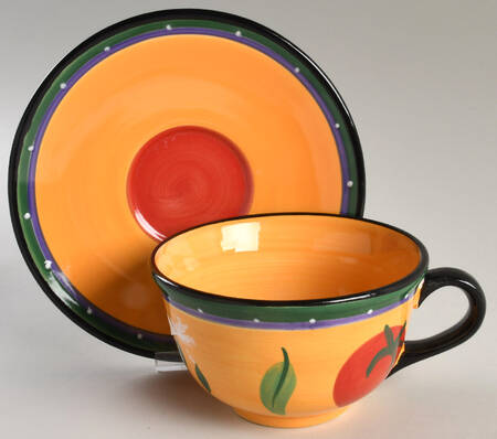 Italian Garden Oversized Cup & Saucer Set