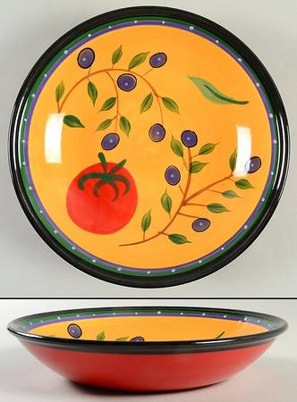 Italian Garden 8" Individual Pasta Bowl