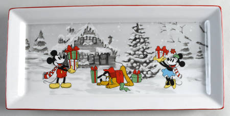 Mickey's Vintage Holiday 14" Rectangular Serving Platter