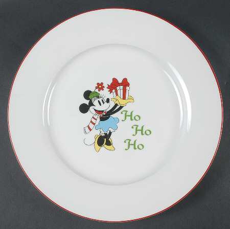 Mickey's Vintage Holiday Dinner Plate