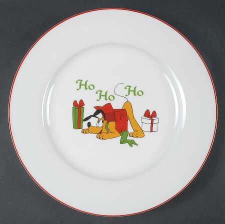 Mickey's Vintage Holiday Dinner Plate