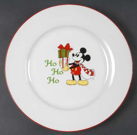 Mickey's Vintage Holiday Dinner Plate
