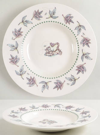 Winnie the Pooh (Leaf&Animal Rim) Large Rim Soup Bowl