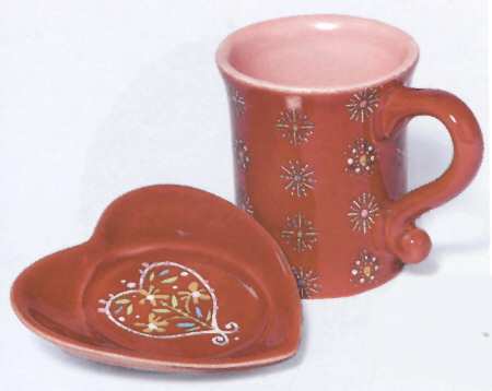 Just for You Collection Flat Cup & Saucer Set