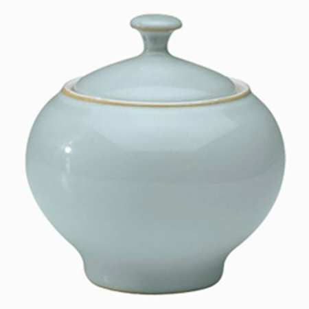 Natural Blue Sugar Bowl & Lid