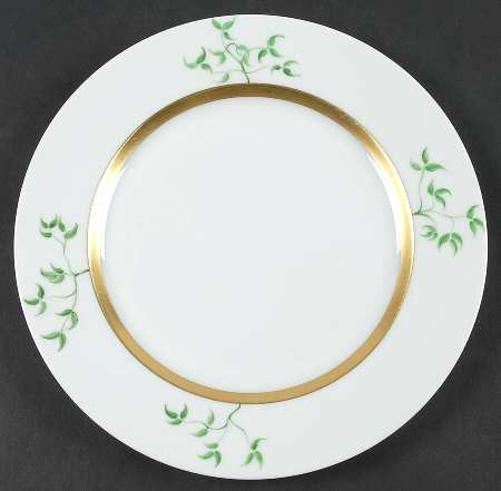 Golden Leaves Salad Plate