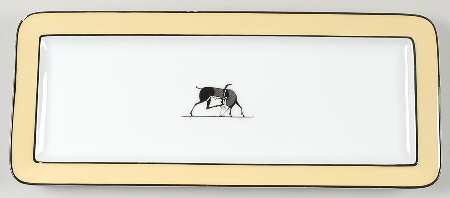 Antic Butter Yellow Large Sandwich Tray