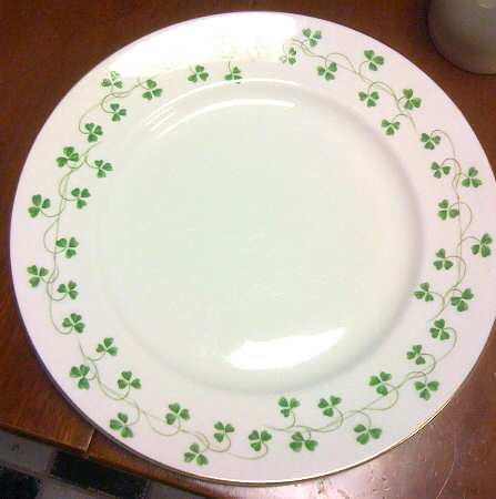 Shamrock (Not Embossed) Dinner Plate