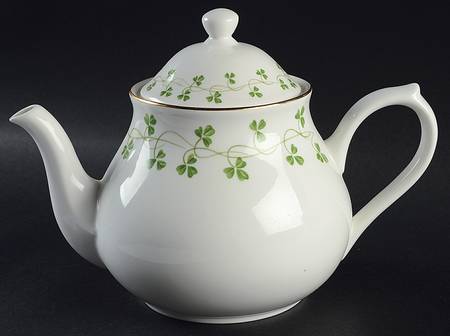 Shamrock (Not Embossed) Teapot & Lid