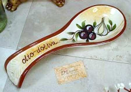 Deco Fruit Spoon Rest/Holder (Holds 1 Spoon)