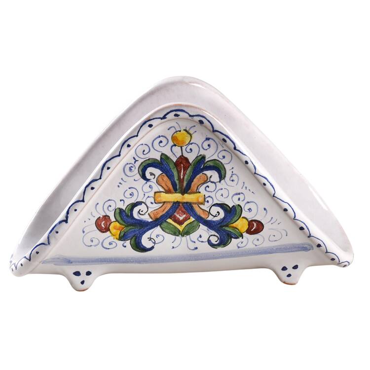 Ricco Deruta Blue Napkin Holder