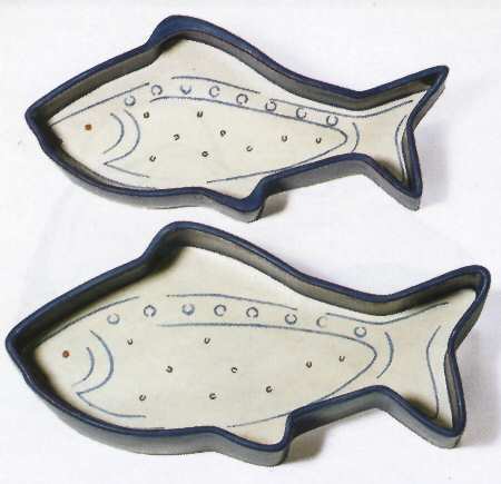 Blue Fin Bay 13" Oval Serving Bowl