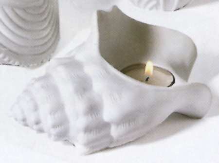 Blue Fin Bay Figural Tea Light Candleholder