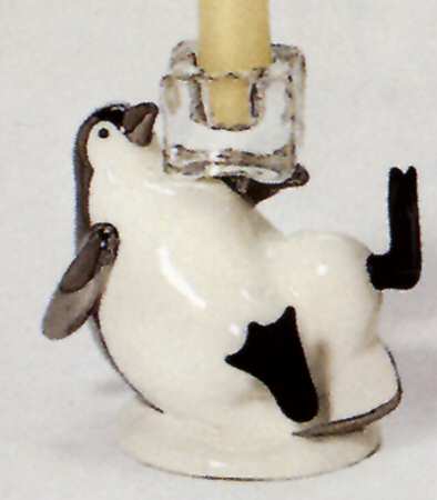 Ribbons & Ice 6" Candlestick