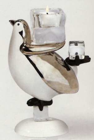 Ribbons & Ice Figural Votive Candleholder