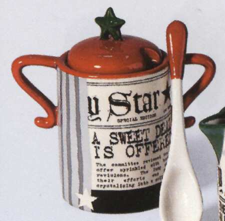 The Daily Star Sugar Bowl & Lid