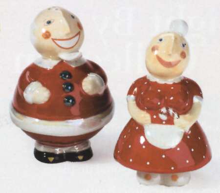 Happy Holidays Figural Salt & Pepper Set
