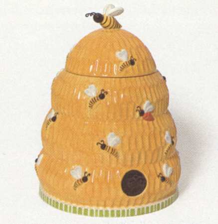 Garden Buzz Figural Cookie Jar & Lid