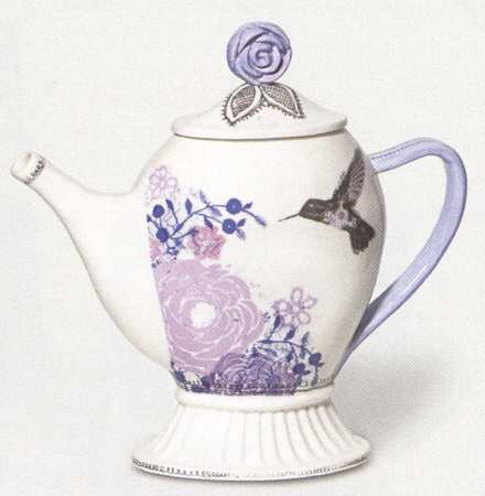 Lavender Bloom Teapot & Lid