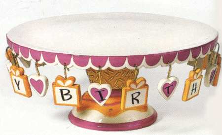 Celebrate the Day Collection 11" Diameter Pedestal Cake Stand