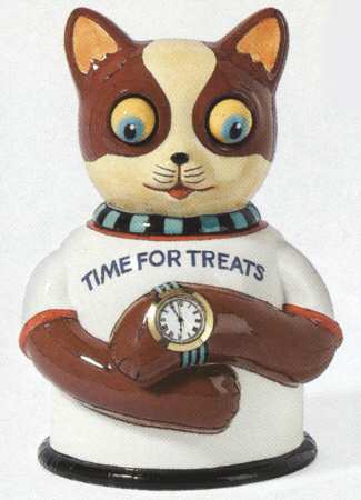 Pet Club Collection Cat Treats Holder/Jar & Lid