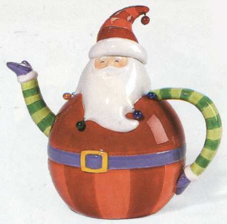Christmas Glitz Figural Teapot & Lid