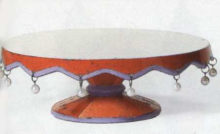 Christmas Glitz 11" Diameter Pedestal Cake Stand