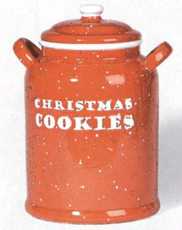 Cozy Christmas Cookie Jar & Lid