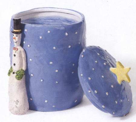Frosty Fred Figural Cookie Jar & Lid