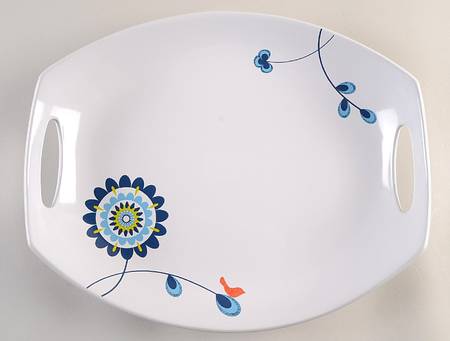 Classic Fjord Tweet 14" Oval Handled Platter