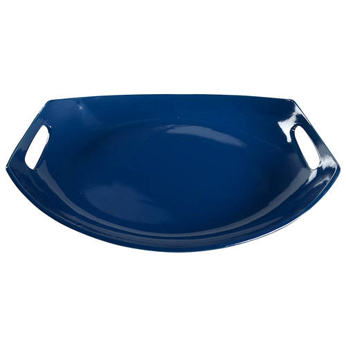 Classic Fjord Nordic Blue 14" Oval Handled Platter