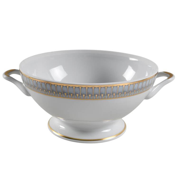 Arcades Grey Gold Tureen No Lid