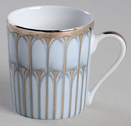 Arcades Grey Platinum Flat Demitasse Cup