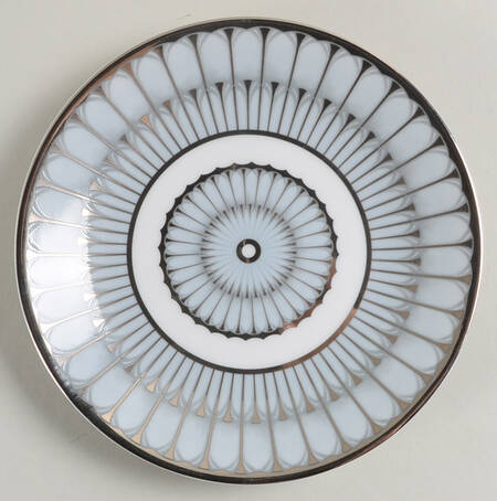 Arcades Grey Platinum Bread & Butter Plate