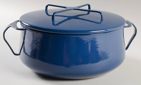 Kobenstyle Blue (Midnight-Blue) 6 Quart Metal Covered Casserole