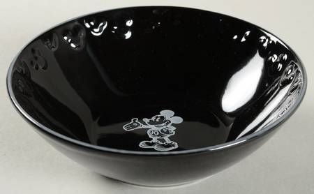 Gourmet Mickey (Black & White) Soup/Cereal Bowl