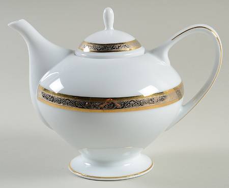 Golden Platinum Teapot & Lid
