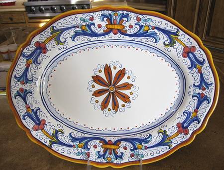 DER78 14" Oval Serving Platter